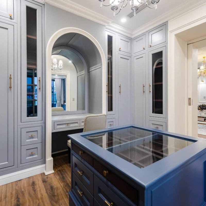 Phối màu nội thất: Trắng - Gỗ - Xám vẫn là bộ ba quyền lực