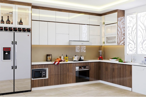 Báo giá tủ bếp Acrylic